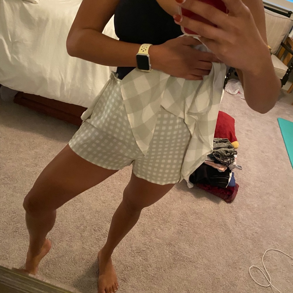 Green Gingham Skort - image 2